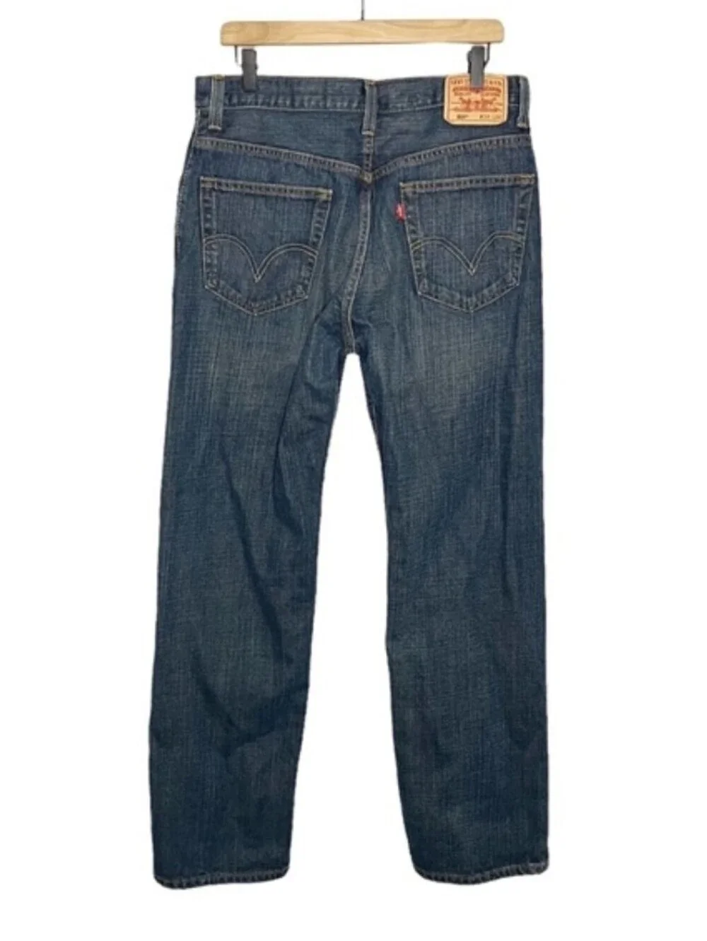 Levi's 559 Relaxed Straight Jeans in Dark Wash Blue 34 x 30